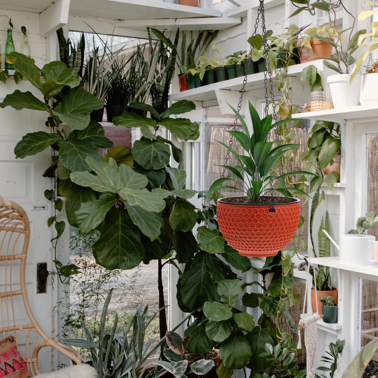 BESPORTBLE Pots de fleurs à suspendre pour décoration de balcon
