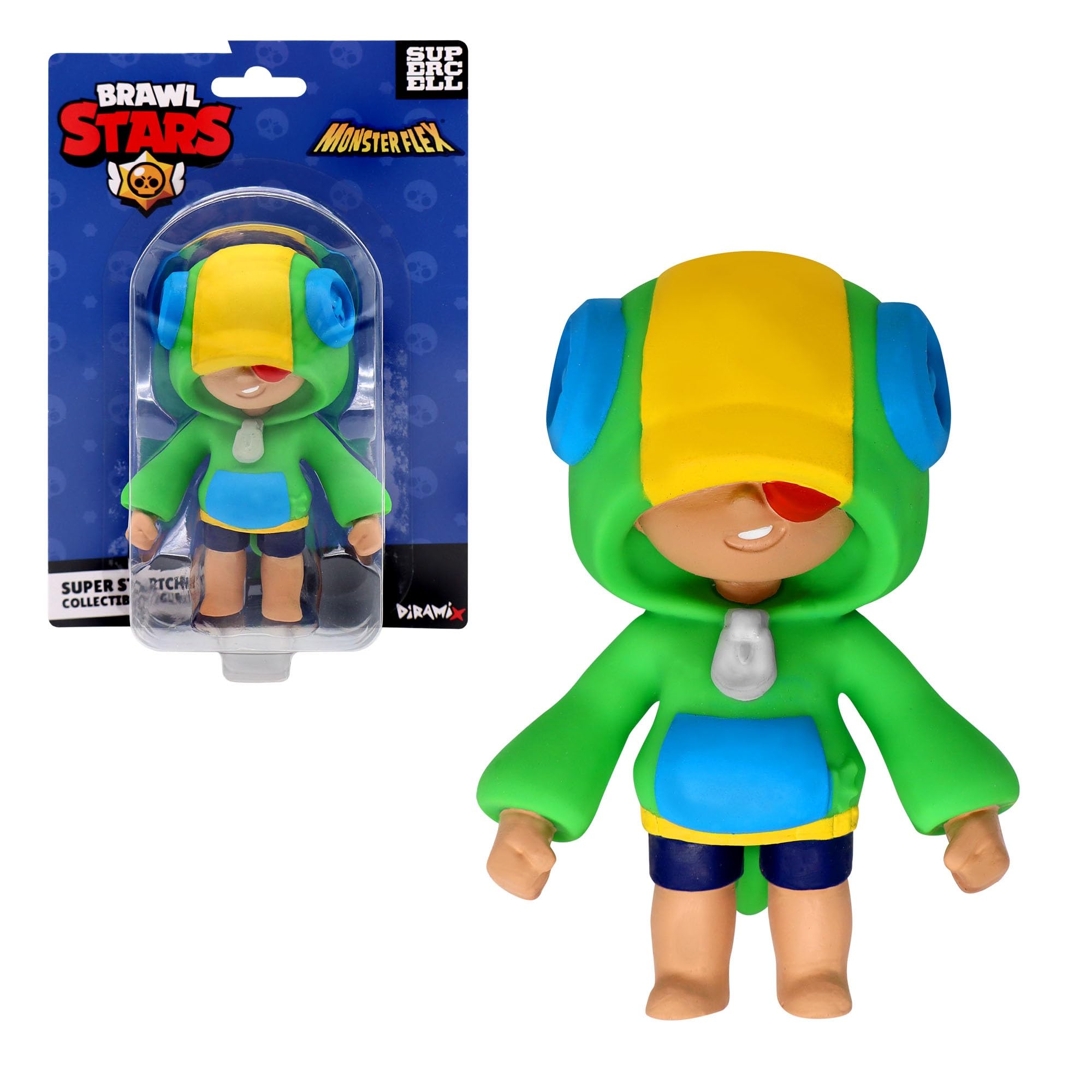 Bizak Monsterflex Brawl Stars Collectible Figure, Lion, Super Extendable and Elastic, 13 cm, 10 for Collecting, for Adults, Fans, Collectors and Children from 8 Years (64390009-9)