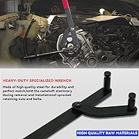 Vista 3 de Soporte Universal de Polea Portador de Árbol de Levas Bomba de Inyección Herramienta de Llave de Sujeción de Piñón de Leva Compatible con Audi