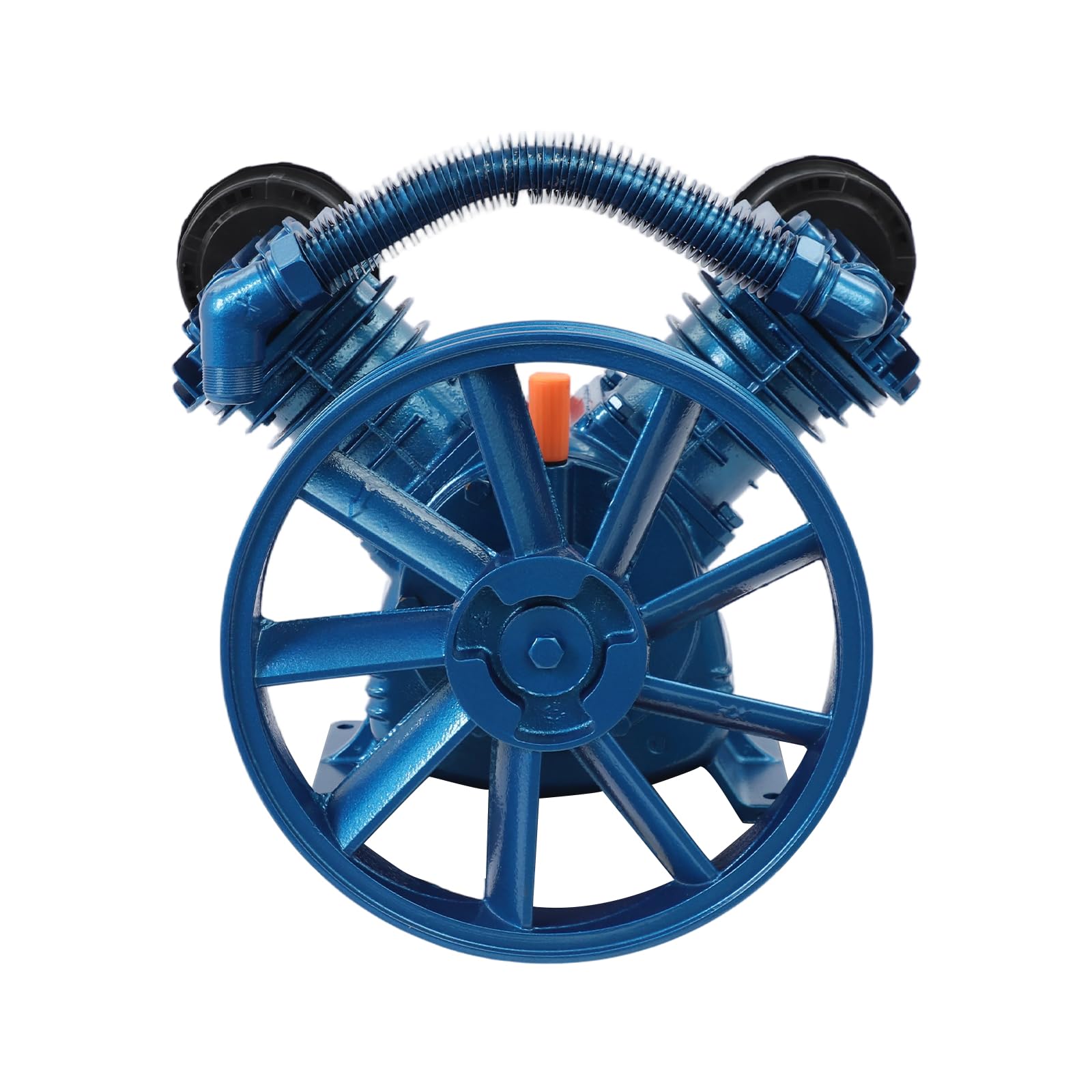 Compressore d'aria a 2 cilindri, testa della pompa, testa a V, compressore doppio compressore, aggregato ad aria compressa con filtro dell'aria per lavorazione alimentare e sanitaria