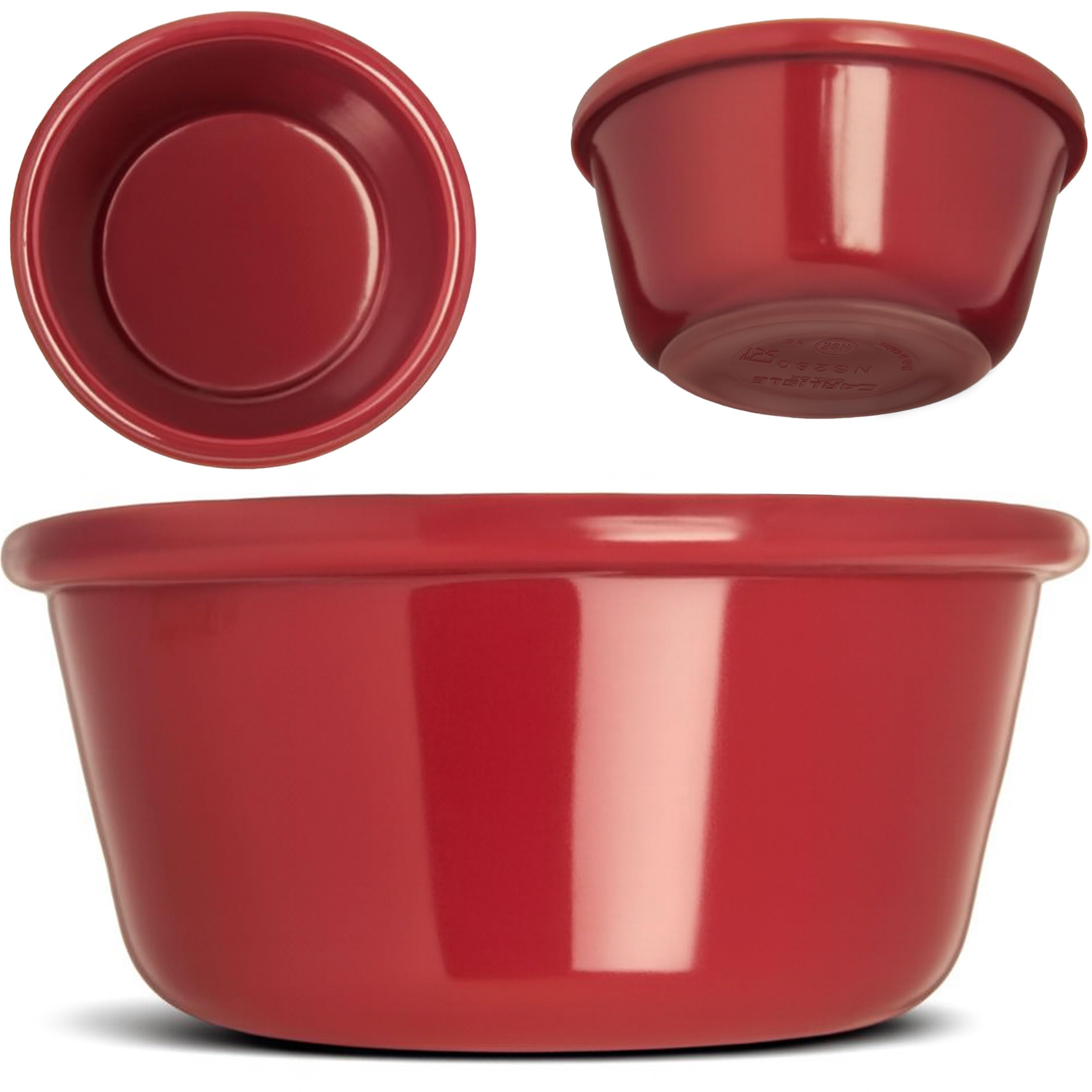 Carlisle S28058 Ramequín suave de melamina, capacidad de 3 onzas, rojo Roma (juego de 48)