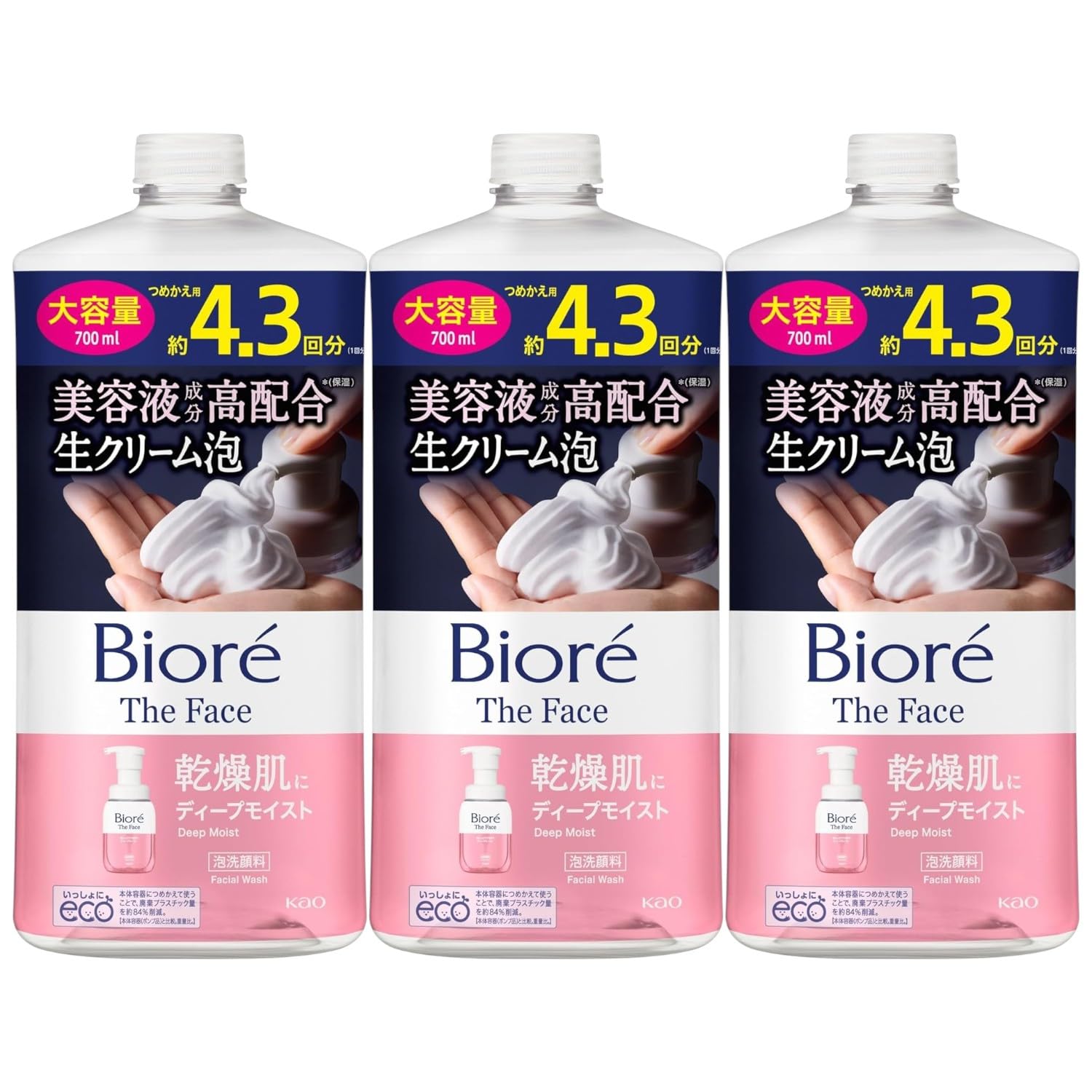 Amazon | ビオレ ザフェイス 泡洗顔料 ディープモイスト つめかえ用 