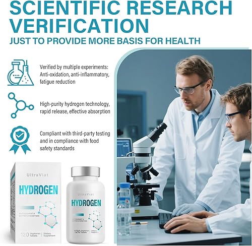 Miniatura 7 de Tabletas de agua de hidrógeno, suplemento de hidrógeno molecular H2 de 12 ppm con magnesio