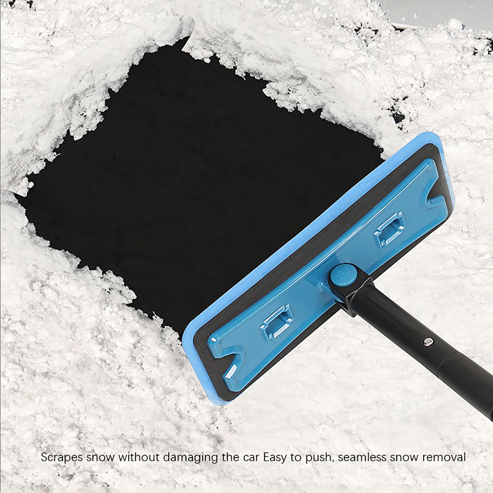 Pala quitanieves para Coche Compatible con Audi A6 C9 C8 C7 C6 C5 C4, Herramienta Multifuncional para Quitar Nieve, descongelar y Barrer Nieve en Invierno.,1Blue