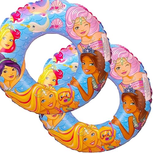 Flotador de piscina para niños de 3 a 6 años, tubo interior, 22 pulgadas. Paquete de 2 flotadores inflables para piscina, flotadores de natación