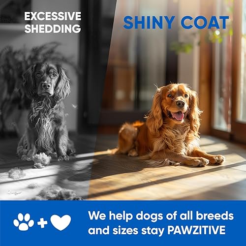 Miniatura 7 de Aceite de pescado Omega 3 para perros masticables  Suplemento para la piel y el pelaje del perro para aliviar la picazón, tratamiento de puntos