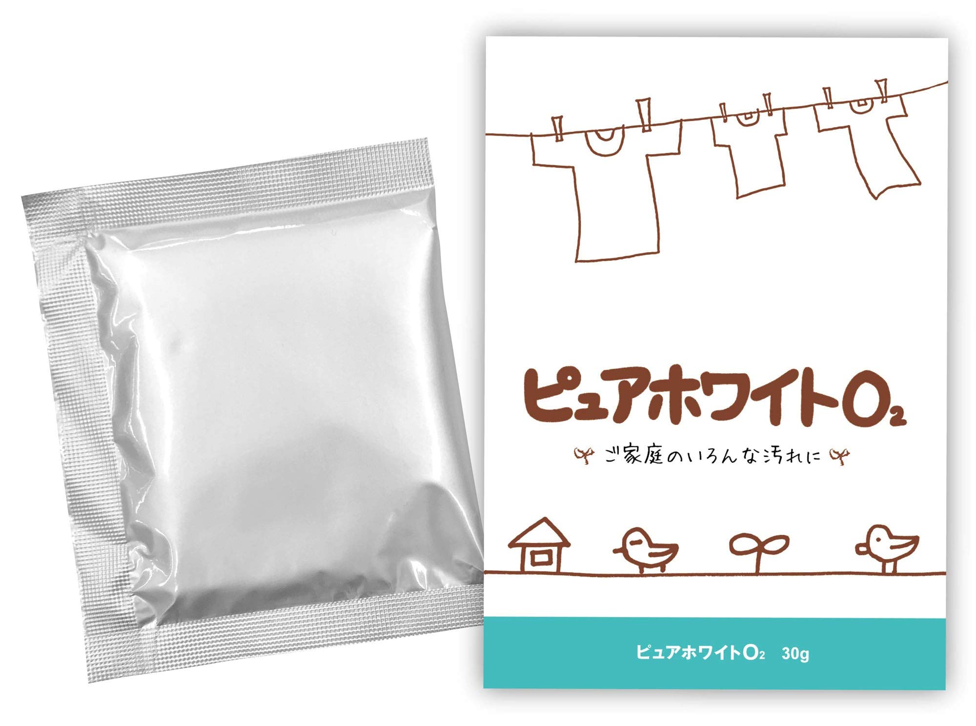 Amazon | 多目的用洗剤 ピュアホワイトO2［ お試し30g ］酵素と酸素の