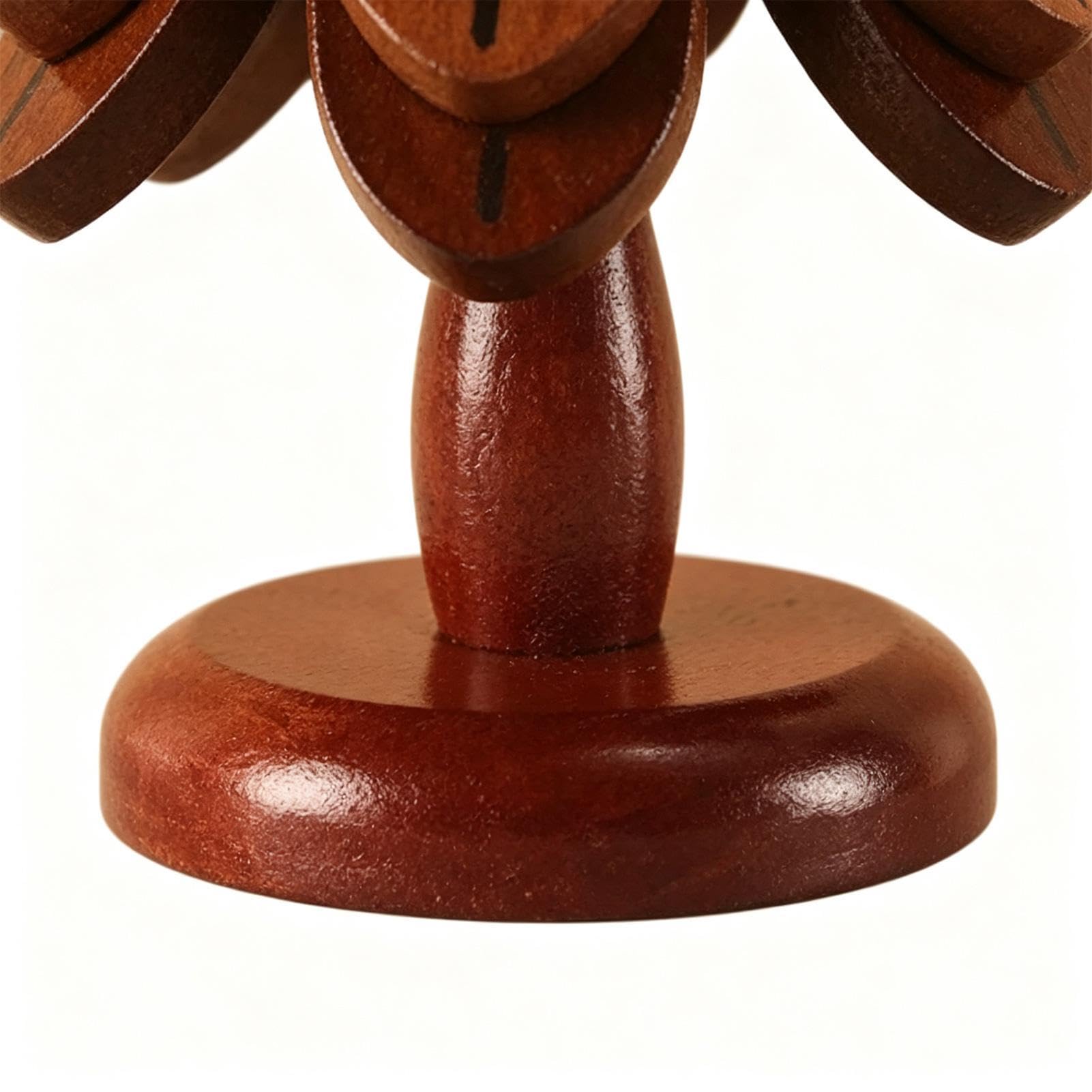 Juego de posavasos de madera antideslizante con aislamiento térmico | forma de almohadillas calientes para vidrio, encimeras, mesas de café, platos calientes, ollas, sartenes, cuencos