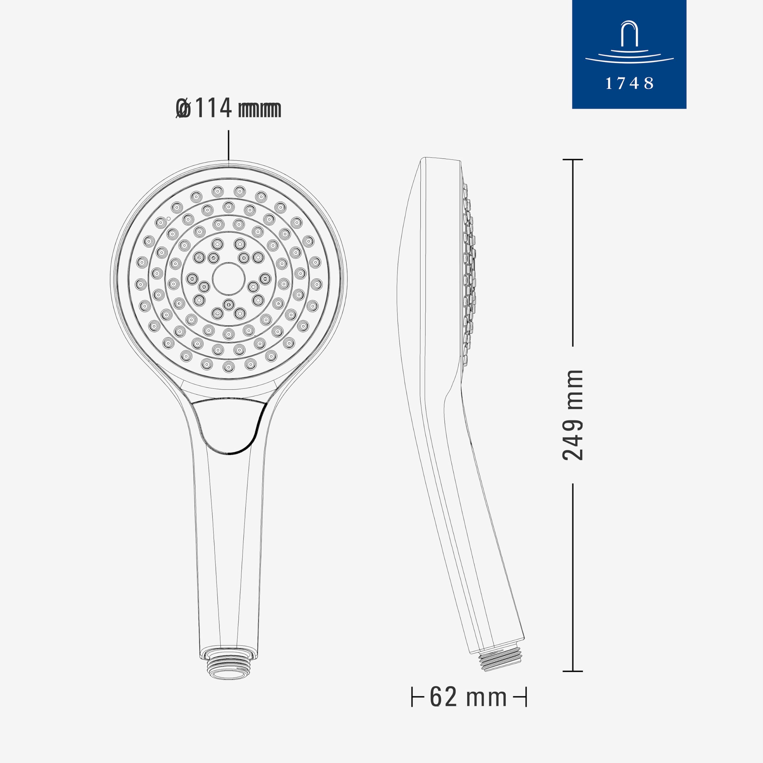 Villeroy & Boch Verve Showers Handbrause – Brushed Gold