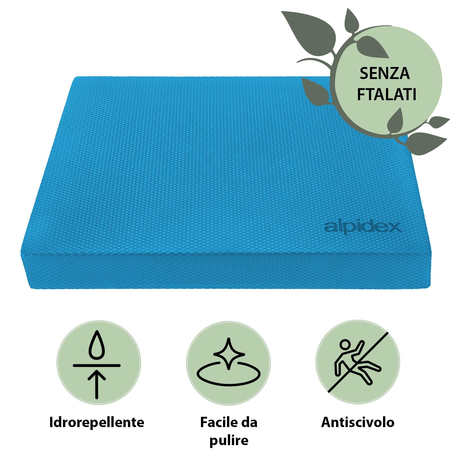 ALPIDEX Balance Pad Tappetino Propriocettivo 3 Fasce Elastiche Tavola Propriocettiva Schiuma Pilates Yoga Allenamento
