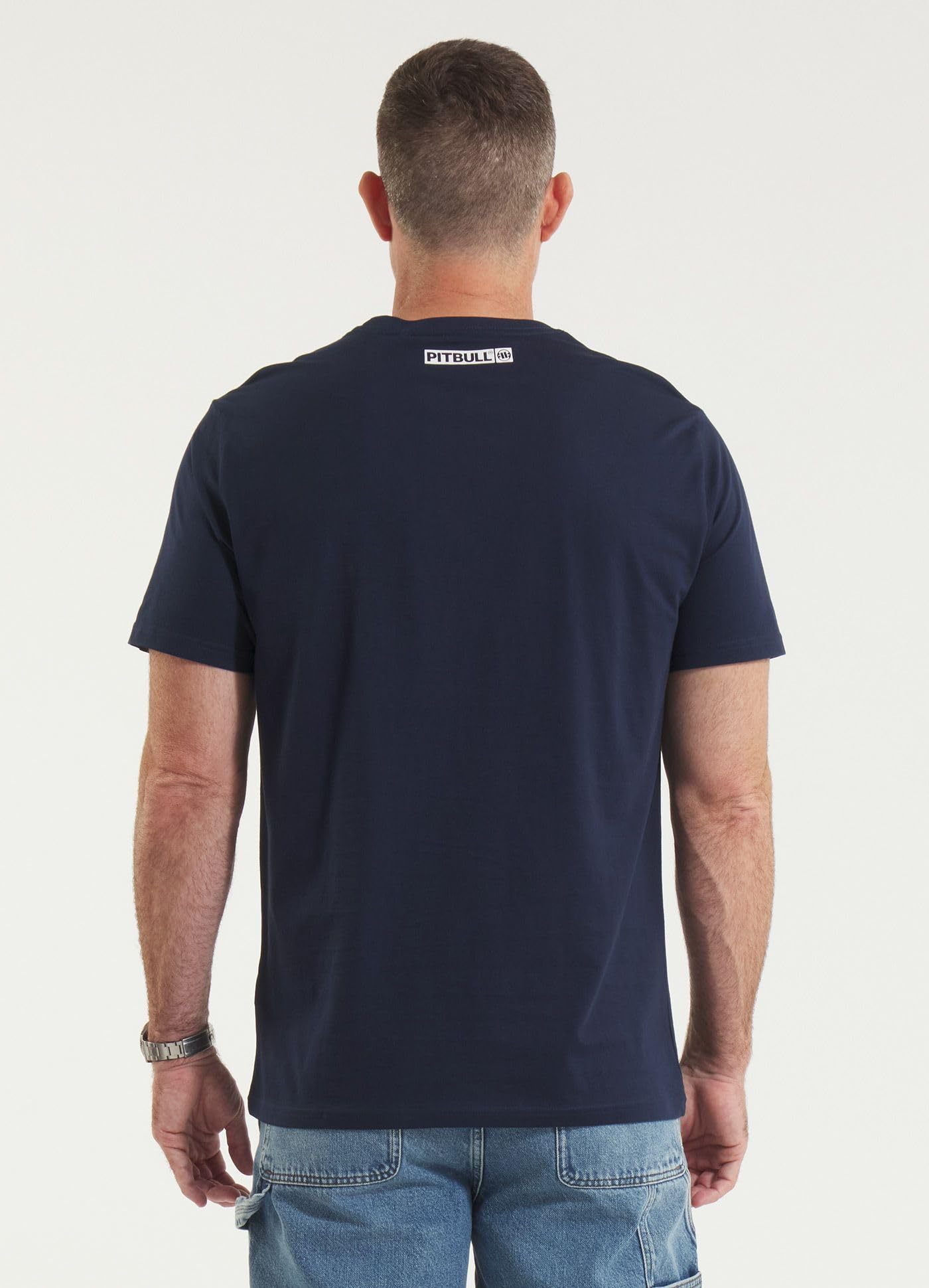PITBULL - Camiseta Hombre Hilltop, Camisetas Manga Corta Hombre, T-Shirt Corte Regular Clásico, Camisetas Hombre de Algodón, Camiseta Hombre Manga Corta Ideal para el Verano