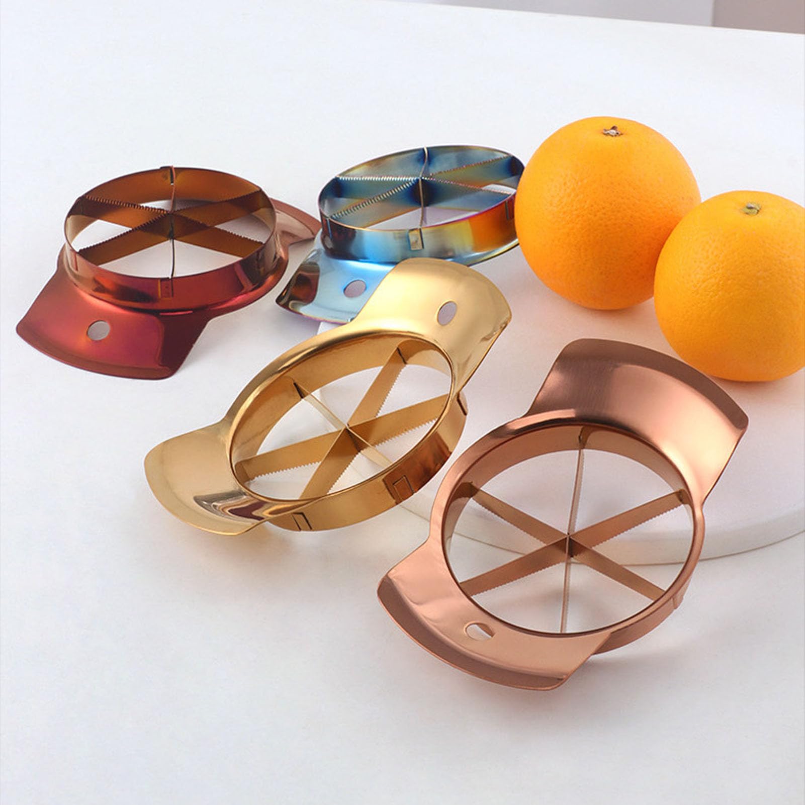 Yunseity Fruit Cutter Separator, 304 Stainless Steel Fruit Cutter, Time Saving, Labor Saving, for (Gold)