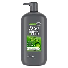 Dove Men Care Body and Face Wash Refreshing Extra Fresh Mens Body Wash with 24-Hour Nourishing Micromoisture Technology