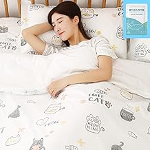 Vytata Disposable Bed Linen Set, Queen Size, Includes Bed Sheet, Quilt Cover, Pillow Cases, Breathable, Ultraviolet Disinfection, Portable Travel Bedding-Queen Size