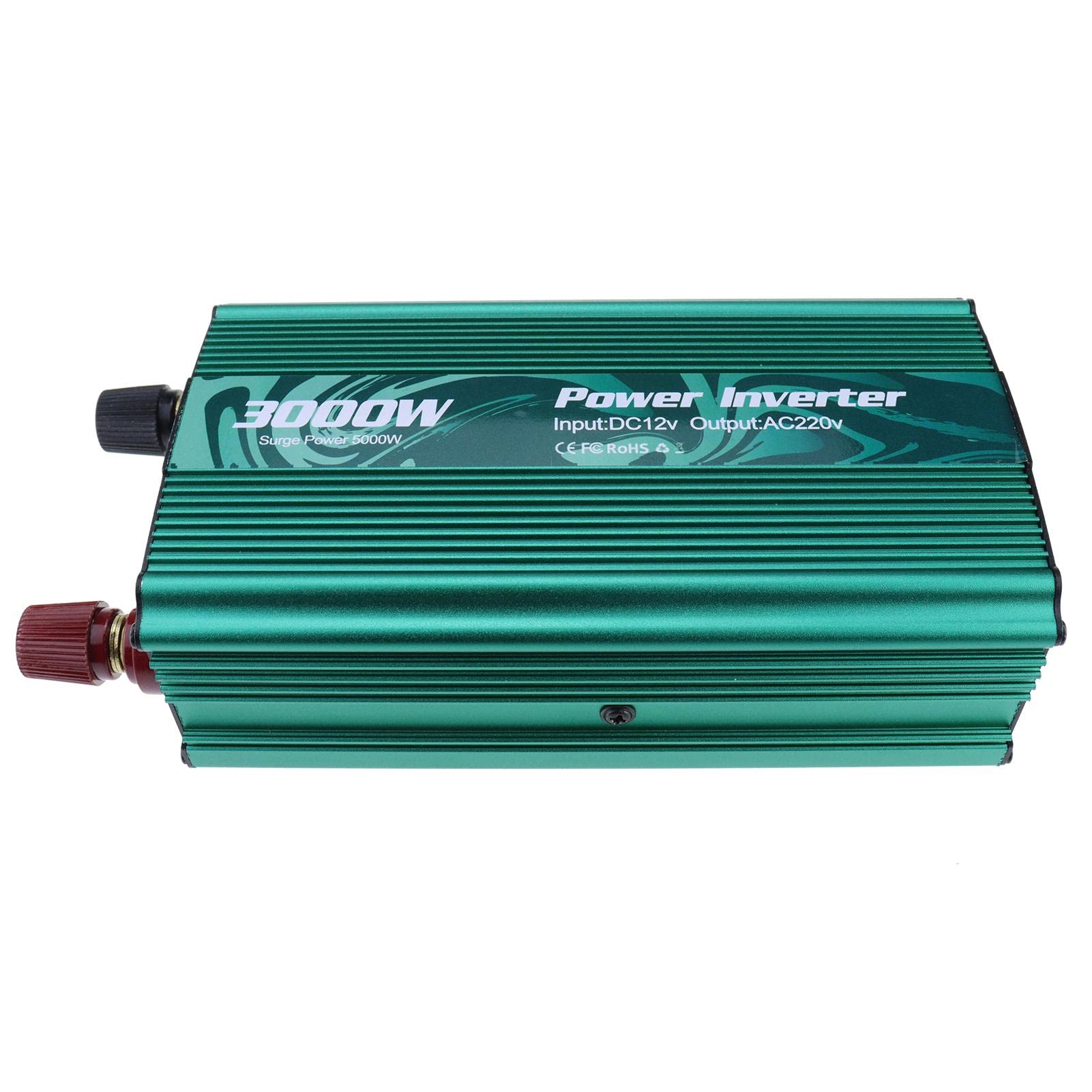 Inversor de 3000 W – DC 12 V a CA 110 V 220 V – Inversor Onsinusoidal modificada – Voltaje de coche adaptador solar para coche camión RV