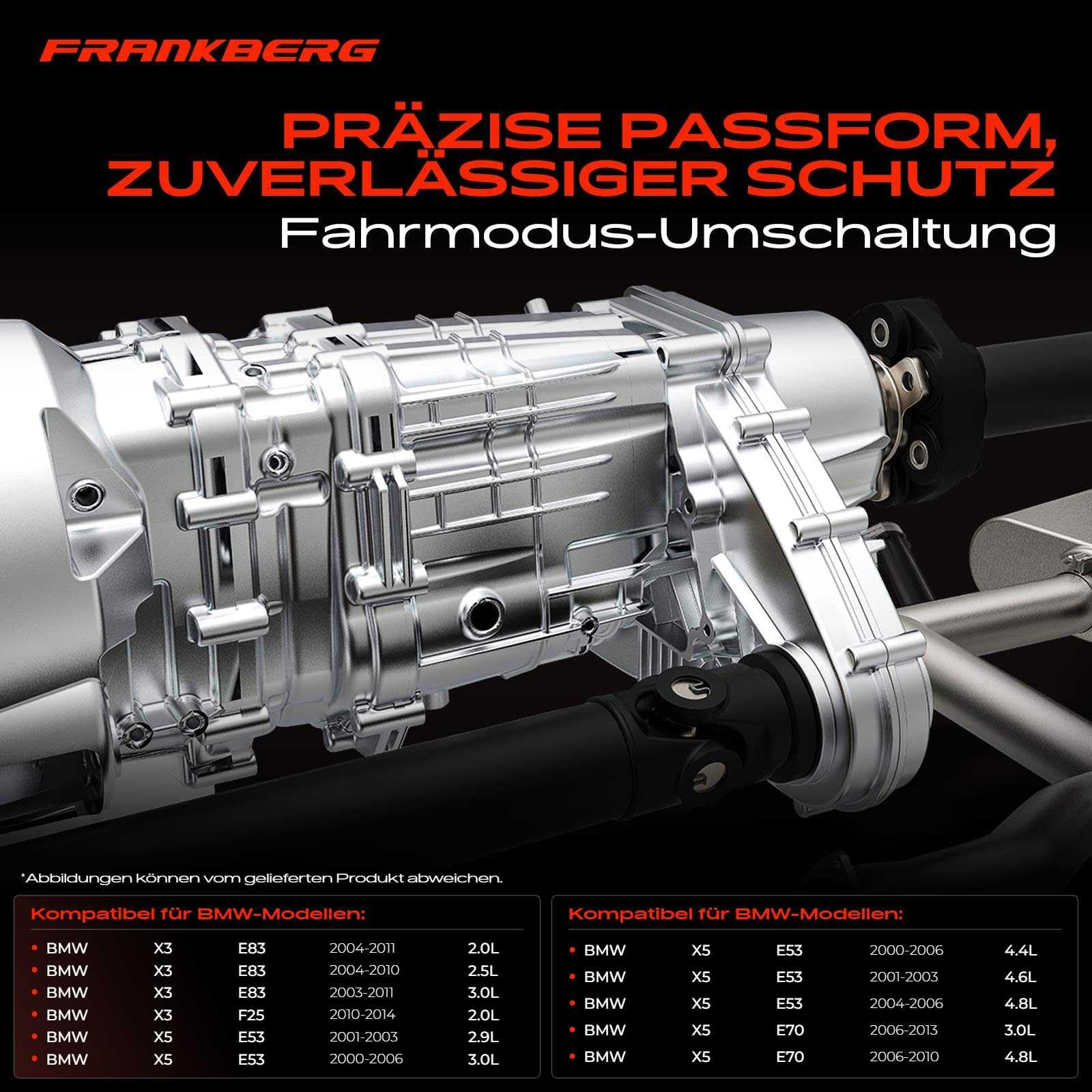 Frankberg ServoMotor Caja de transferencia Compatible con X3 F25 X3 E83 X5 E70 X5 E53 Replace# 27107566296