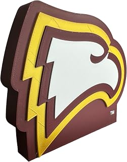 Officially Licensed Winthrop University 3D Printed Decorative Figure - Great for Home Office, Desk, Shelf - Made from Quality Material - Garnet, Gold, White College Sports Decor