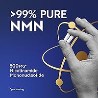 Vista 3 de Suplemento NMN de 500 mg 99% puro Precursor de NAD+ para energía celular, longevidad, reparación y apoyo al envejecimiento saludable Probado por