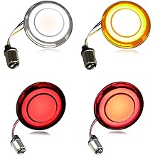 Diffusion 1157 Front Rear LED Turn Signal Light, 2 Inch Bullet Brake Running Lights Compatible with Harley Road King Softail Touring Sportster Street Glide