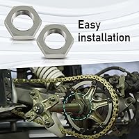Vista 6 de 2 tuercas de eje trasero para Banshee 350cc Blaster 200cc 1988-2006, Breeze 1989-2004, Grizzly 125 2004-2013 Reemplazar #: 90170-33011