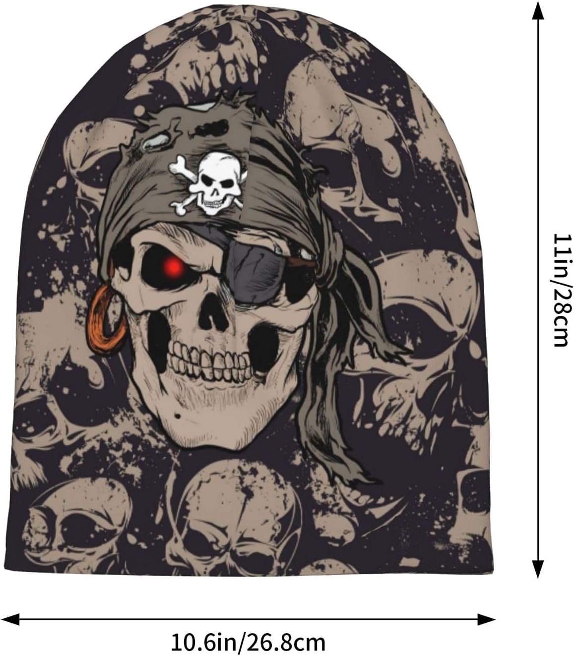 Gamepad Print Slouchy Beanie Skull Caps Chemo Hats Baggy Headwear for Men Women Jogging Cycling - Image 5