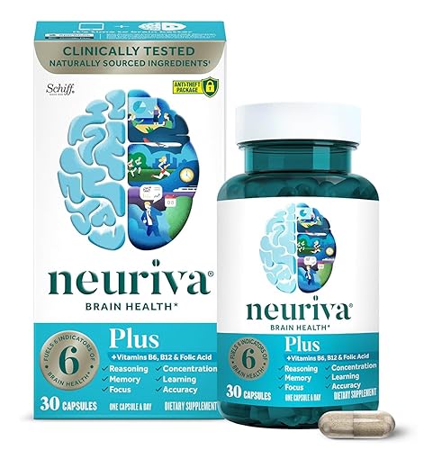 NEURIVA Plus Brain Supplement for Memory, Focus & Concentration +