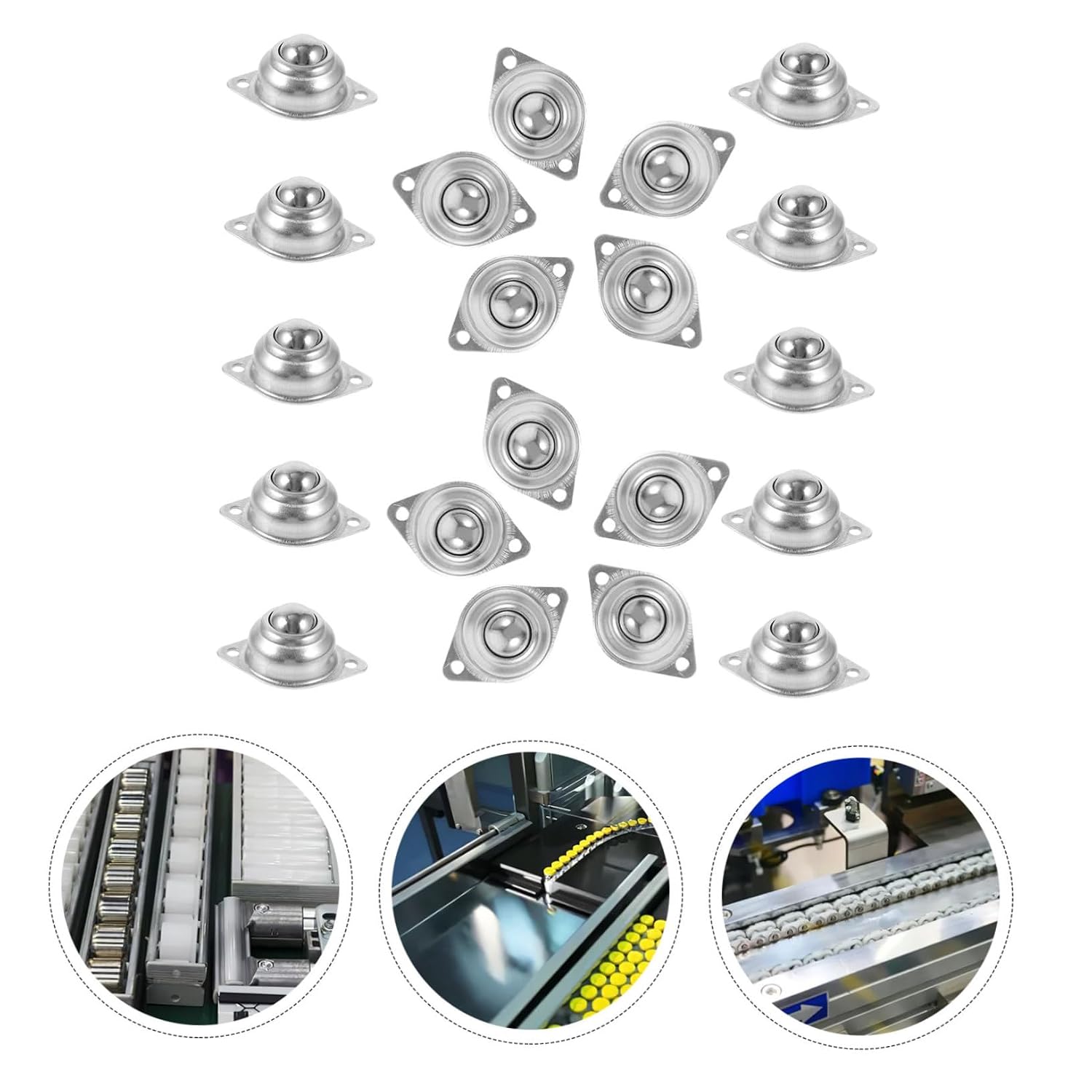 Universal Ball Transfer Units 20Pcs Carbon Steel Bearing