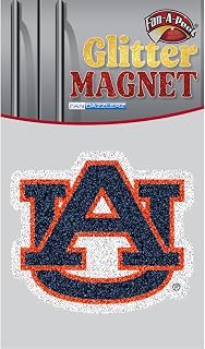 Glitter Magnet, Auburn University Logo, 3" inches - Officially Licensed