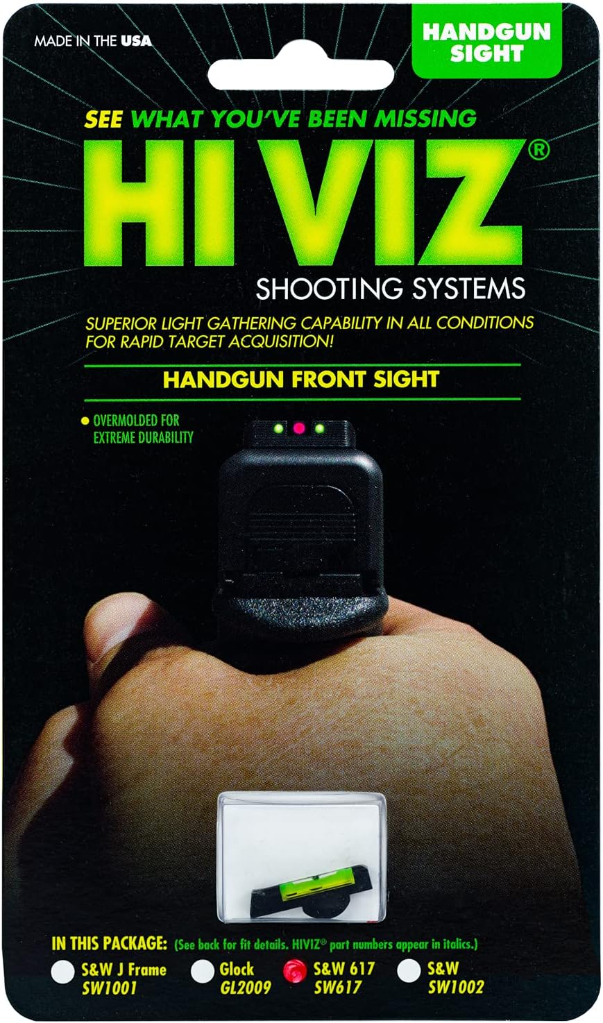 HIVIZ Smith&Wesson 617 Front Fiber Optic Sight (Green)