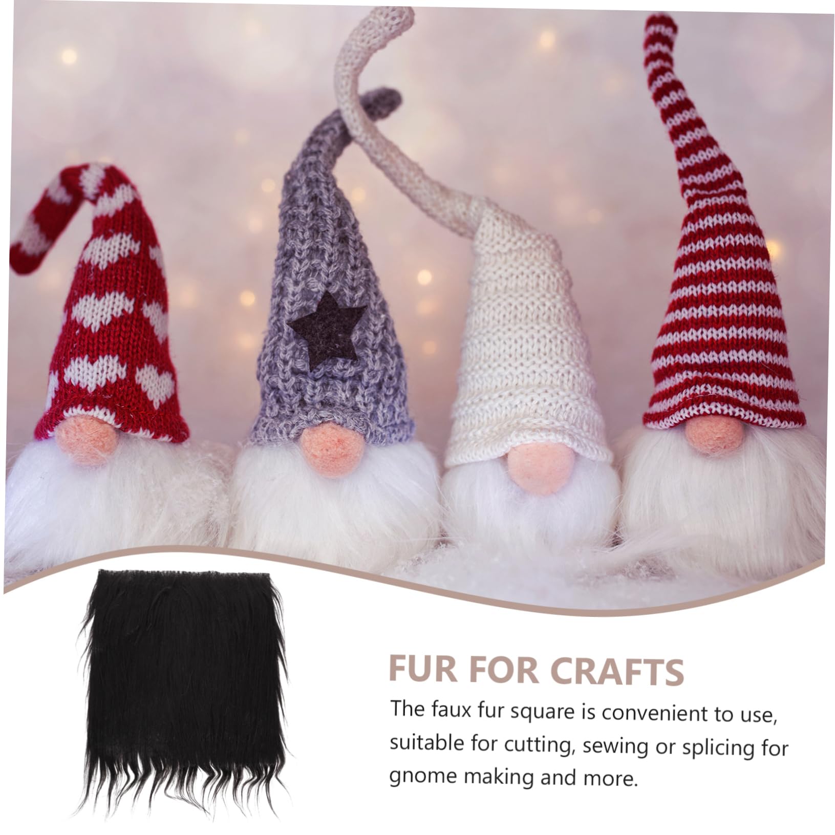 SEWACC 4ensembles Décoration De Noël DIY Tissu Fausse pour GNOME De Coussin Et Perles pour Artisanales