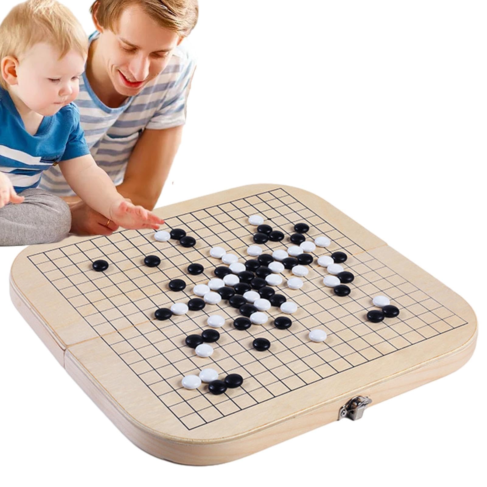 Tabellone Da Gioco Go, Set Da Tavolo Da Gioco Go | Set Di Giochi Gomoku - Set Deluxe, Gioco Di Scacchi Per Adulti, Tavola Legno, Set Di Giochi Da Tavolo Pieghevole, Giochi Creativi Per Famiglie