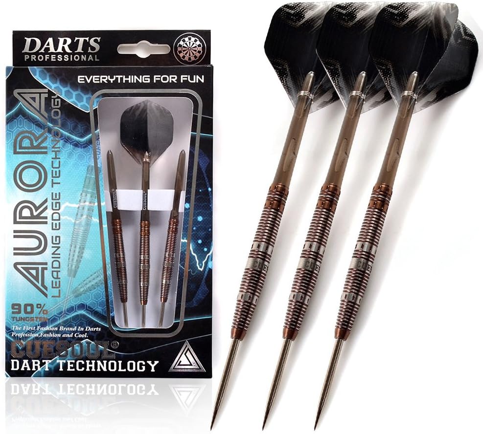 CUESOUL Aurora 90% Professional 21g/23g/25g Steel Tip Tungsten Dart-Titanium Nitride Coating