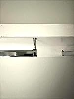 Vista 8 de Barra de armario ovalada con extremo cerrado, soporte ajustable, cromado, paquete de 2