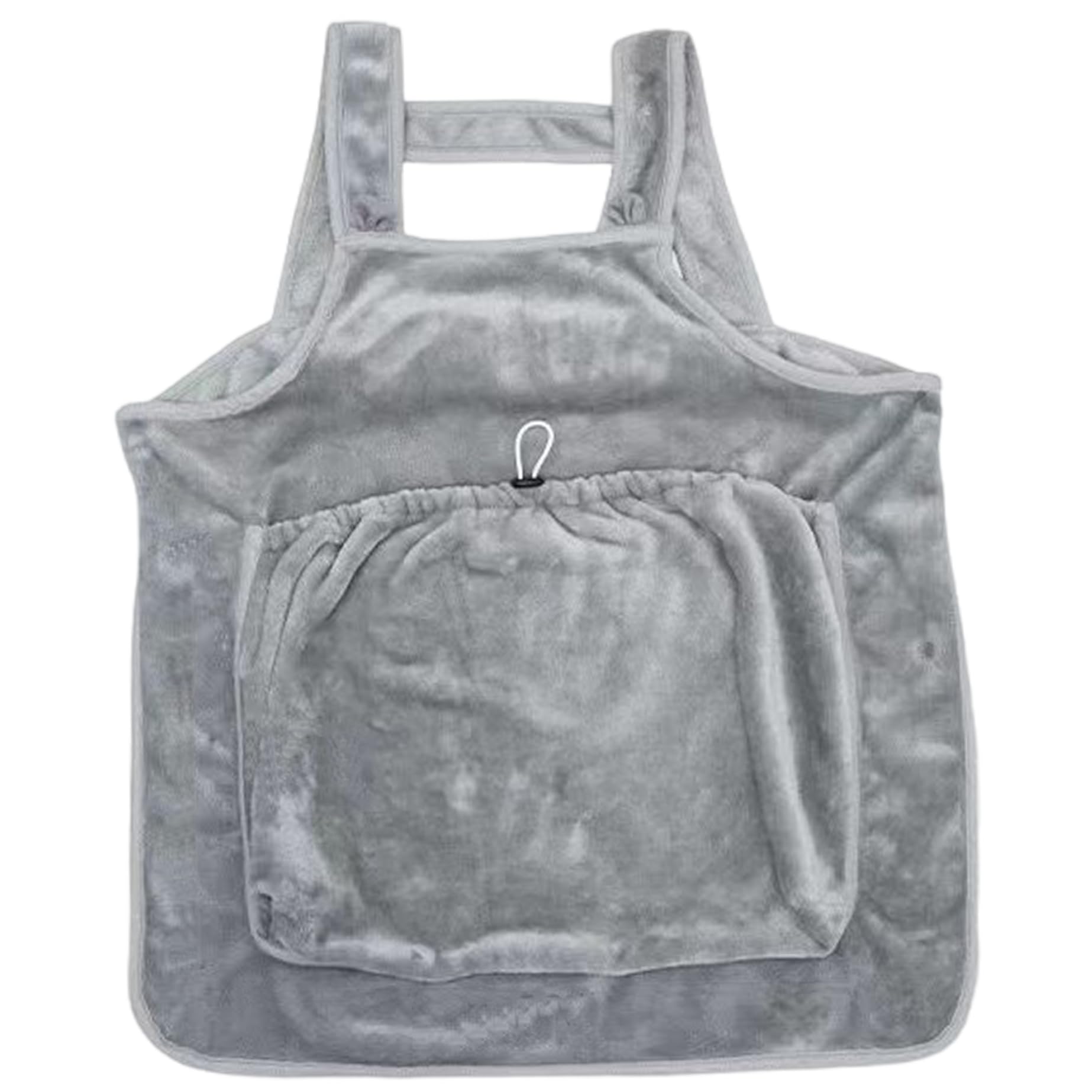 Cat Carrier Pouch, Hand-Free Cat Carrier Sling Apron with Front Pocket, Plush Cat Swaddle Wrap, Washable Cat Sling Carrier for Small Meduim Large Cats