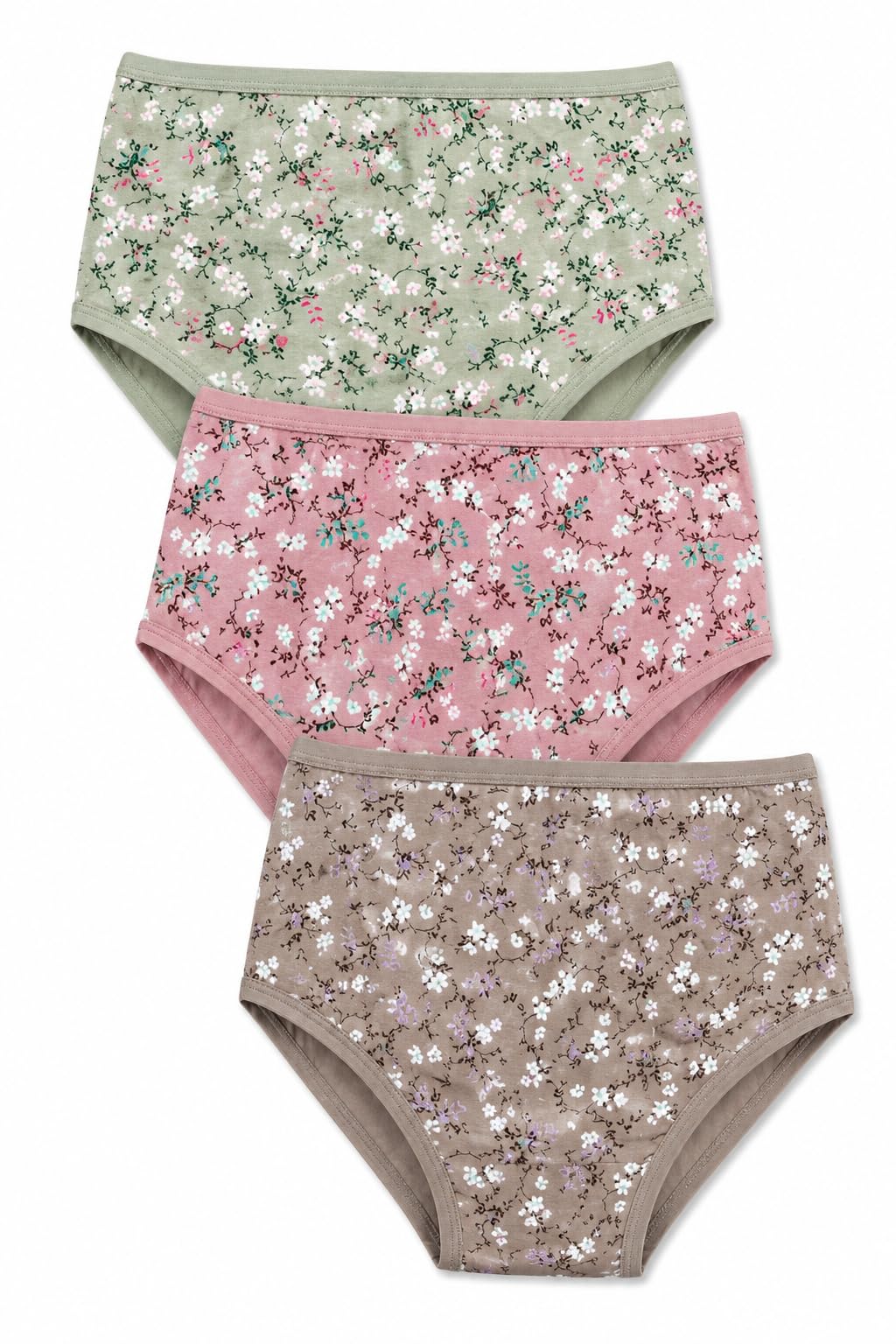 Novita Fashion Women’s High Waist Cotton Hipster Panties, Floral Print Pattern, Pure Cotton Fabric, Soft, Breathable & Comfortable Fit, Machine Washable, Ideal, Pack of 3-image-30