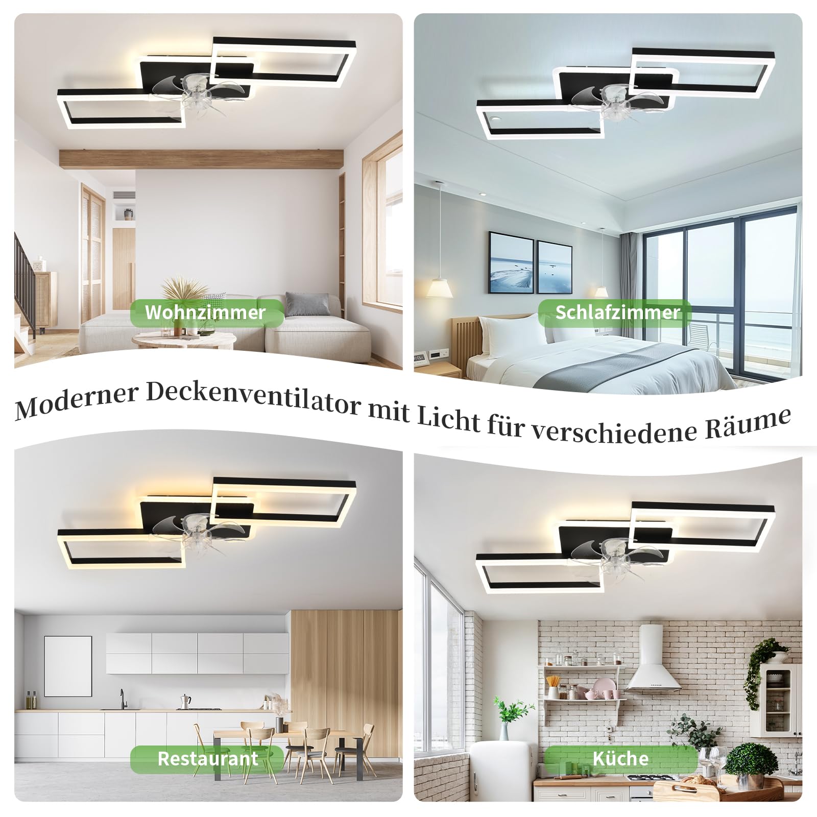 LED Deckenventilator Mit Beleuchtung,100cm Dimmbar Lampe Mit Ventilator,51W 4000lm Deckenventilator Mit Licht,deckenlampe Mit Ventilator Und Fernbedienung App Leise 6-Speed Für Schlafzimmer Wohnzimmer