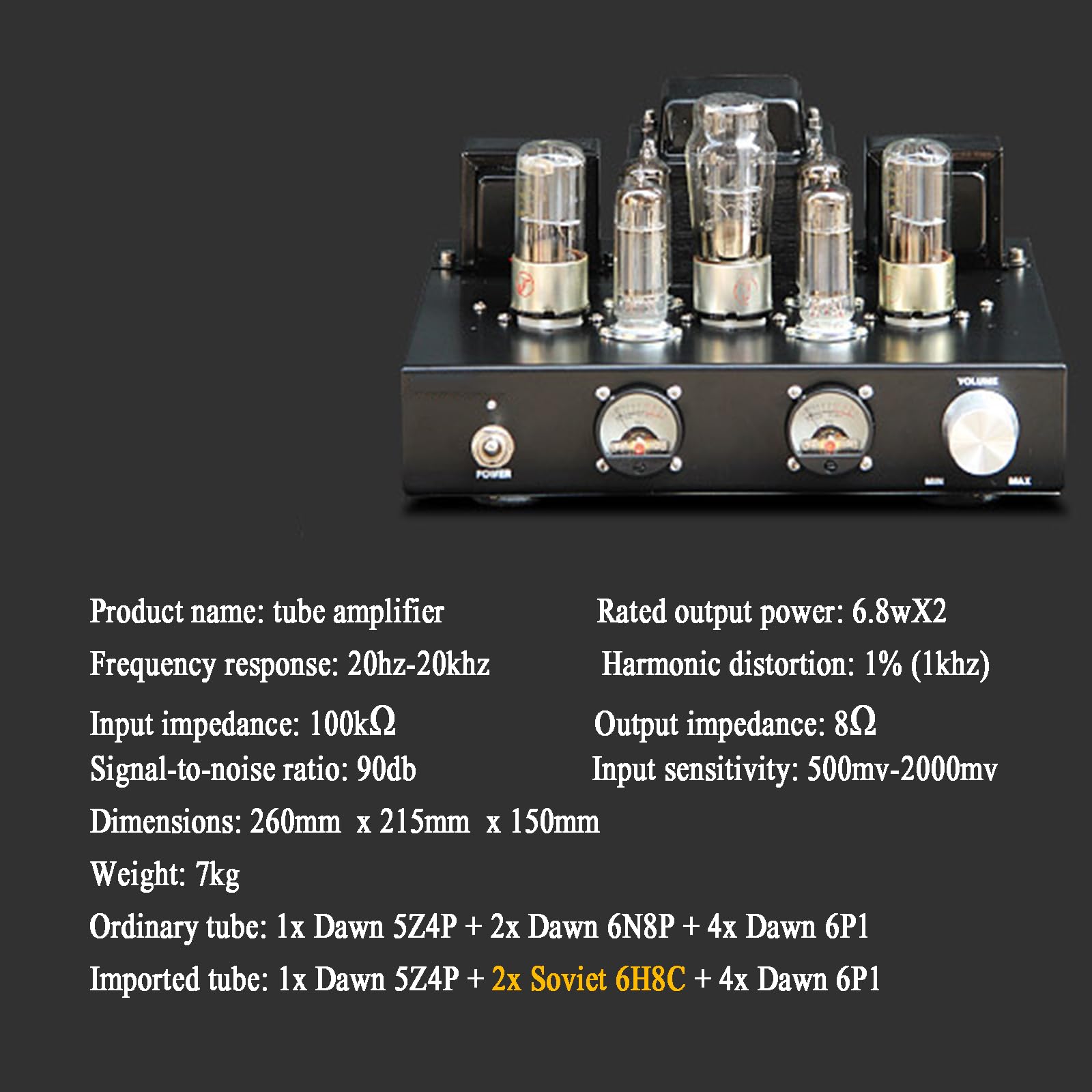 Amazon.com: THYXGS Tube Amplifier, Integrated Stereo Hybrid HiFi