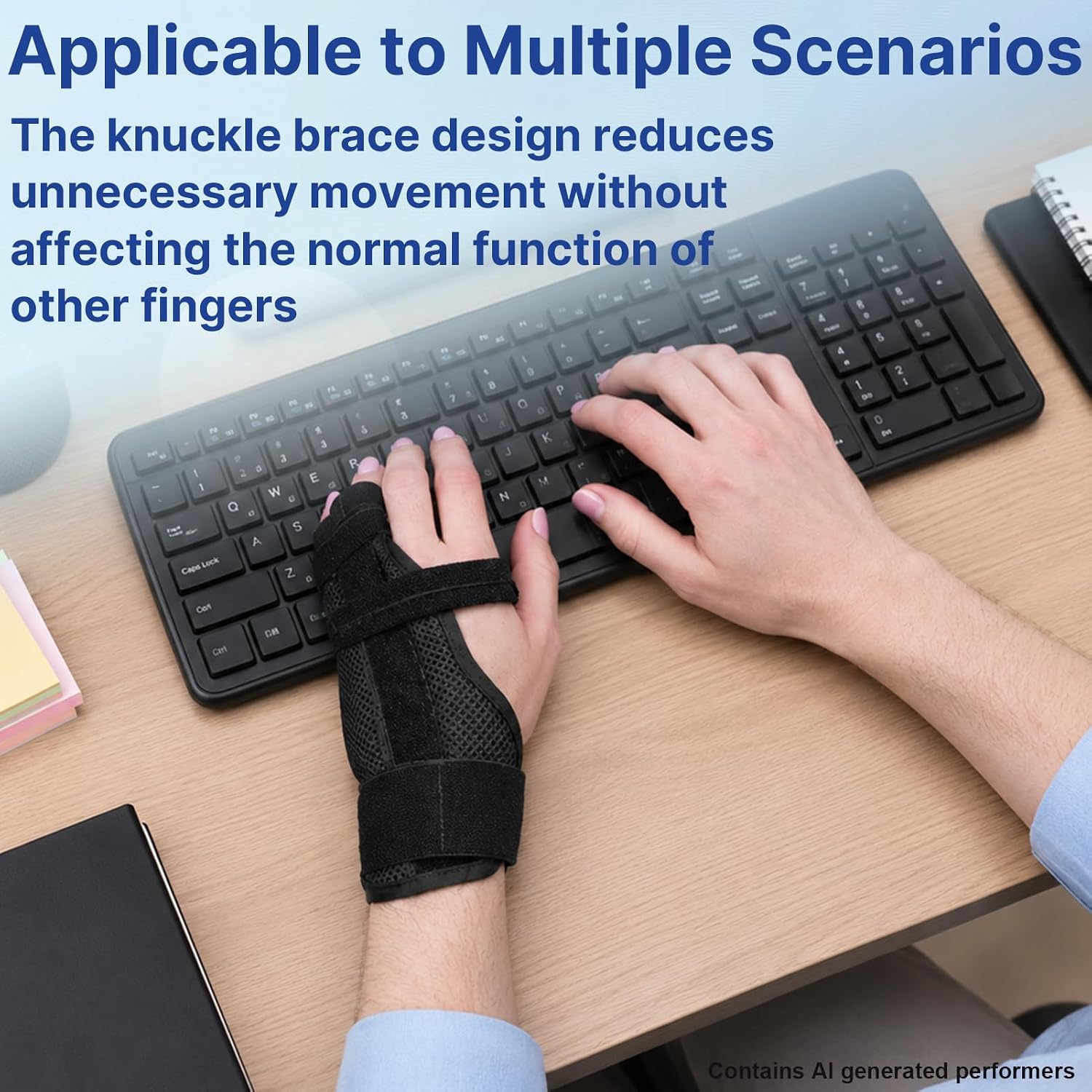 1 Pcs Finger Splint for Pinky, Black