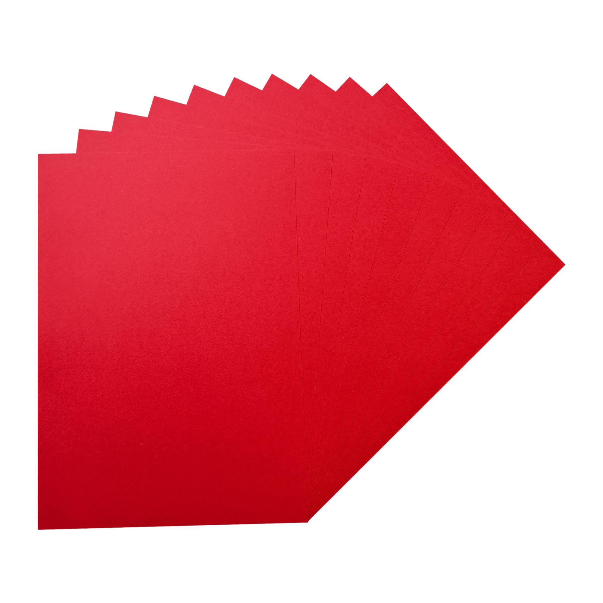 Pack of 250 A5 Red Coloured Card 160gsm Sheets