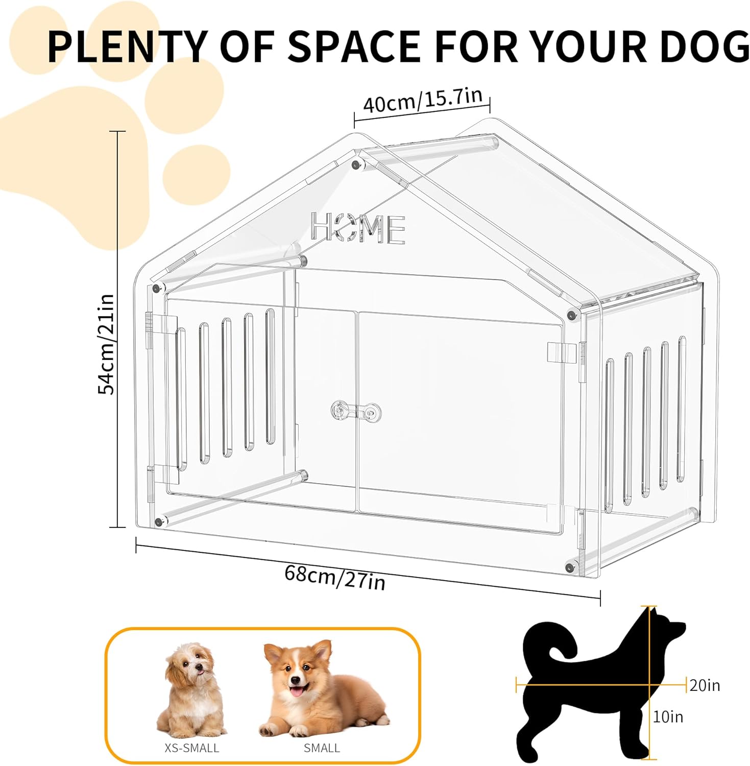 Stylish & Cozy: The Clear Acrylic Dog House Review for Small Pets