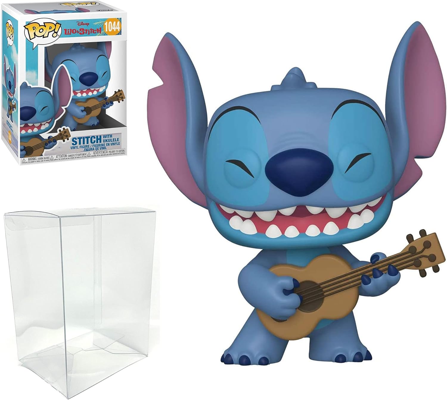 Funko Pop! Disney: Lilo & Stitch - Stitch with Ukelele Bundled with Pop Box Protector Case