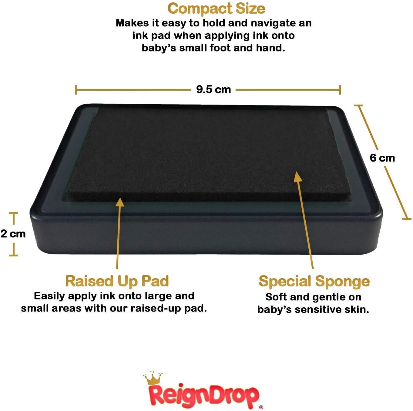 ReignDrop Ink Pad For Baby Footprint & Handprint - Image 3