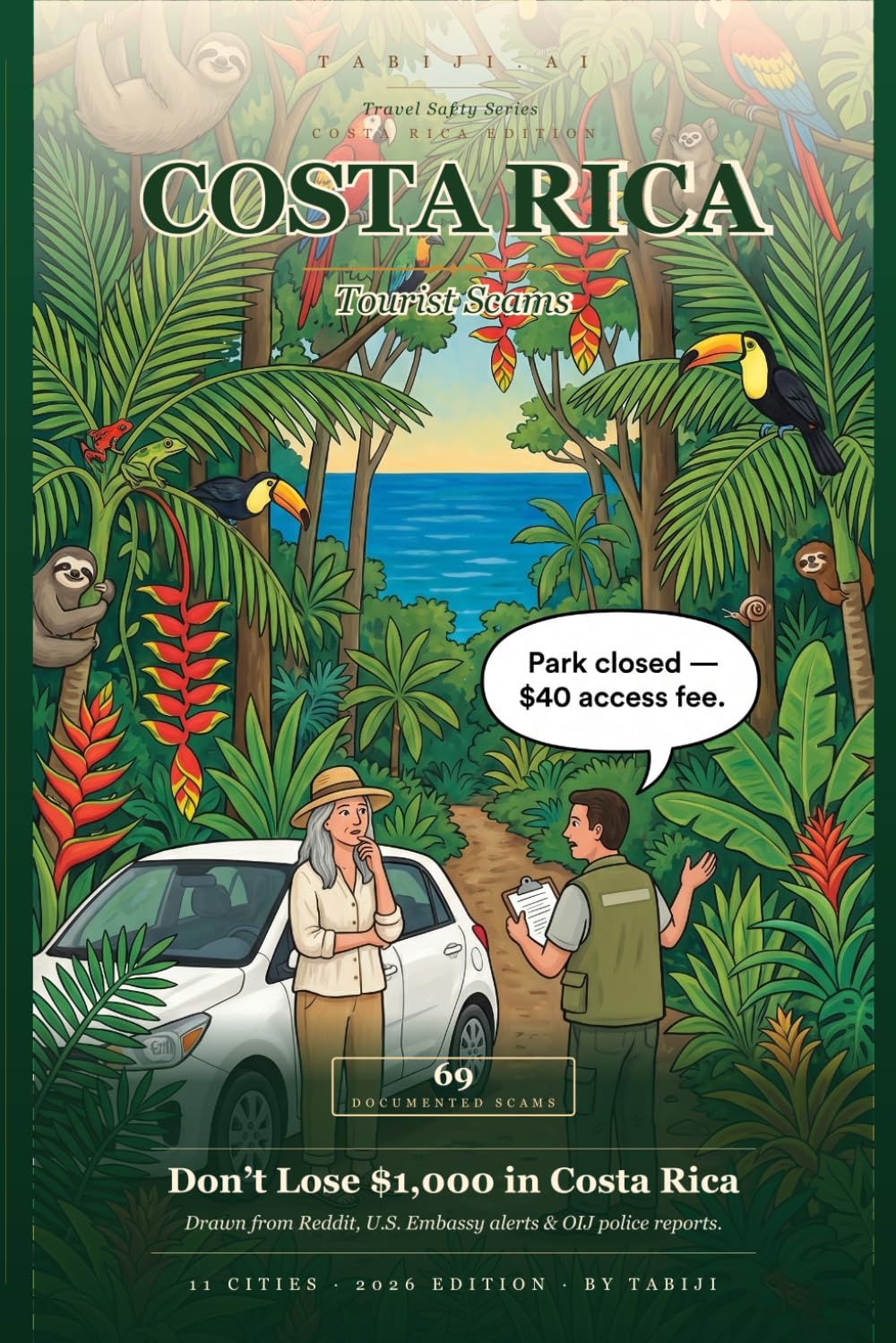 Costa Rica Tourist Scams 2026: 54 Real Scams Across San José, Manuel Antonio & 6 More Cities — Drawn from Reddit, U.S. Embassy Security Alerts & OIJ Police Reports