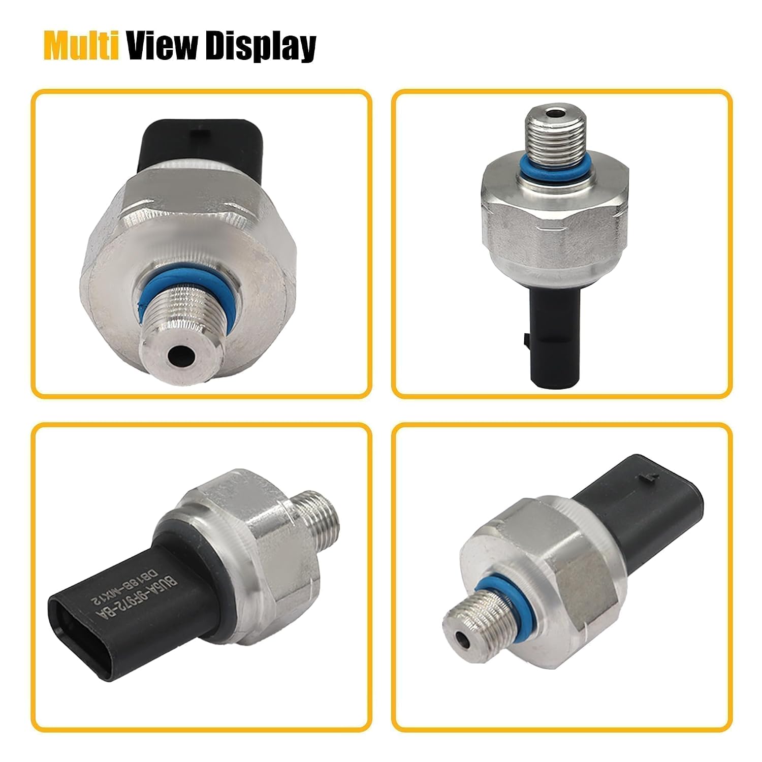 Fuel Injection Pressure Sensor Fit for Ford Mustang Explorer Focus for Fusion Taurus F150 Edge Escape for Lincoln MKZ Navigator Nautilus Replace # BU5Z-9F972-B BU5A-9F972-CA