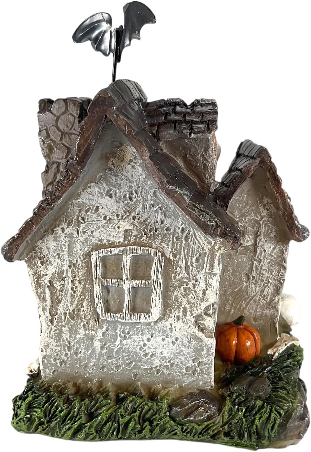 Halloween Haunted Houses Lighted Building Figurine 5.75 to 7 Inches Tall (Boo)