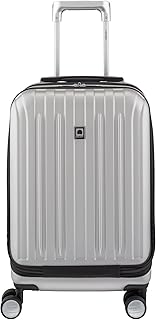 Titanium Hardside Expandable Luggage with Spinner Wheels Carry-On Luggage, Silver, Carry-On 19 Inch