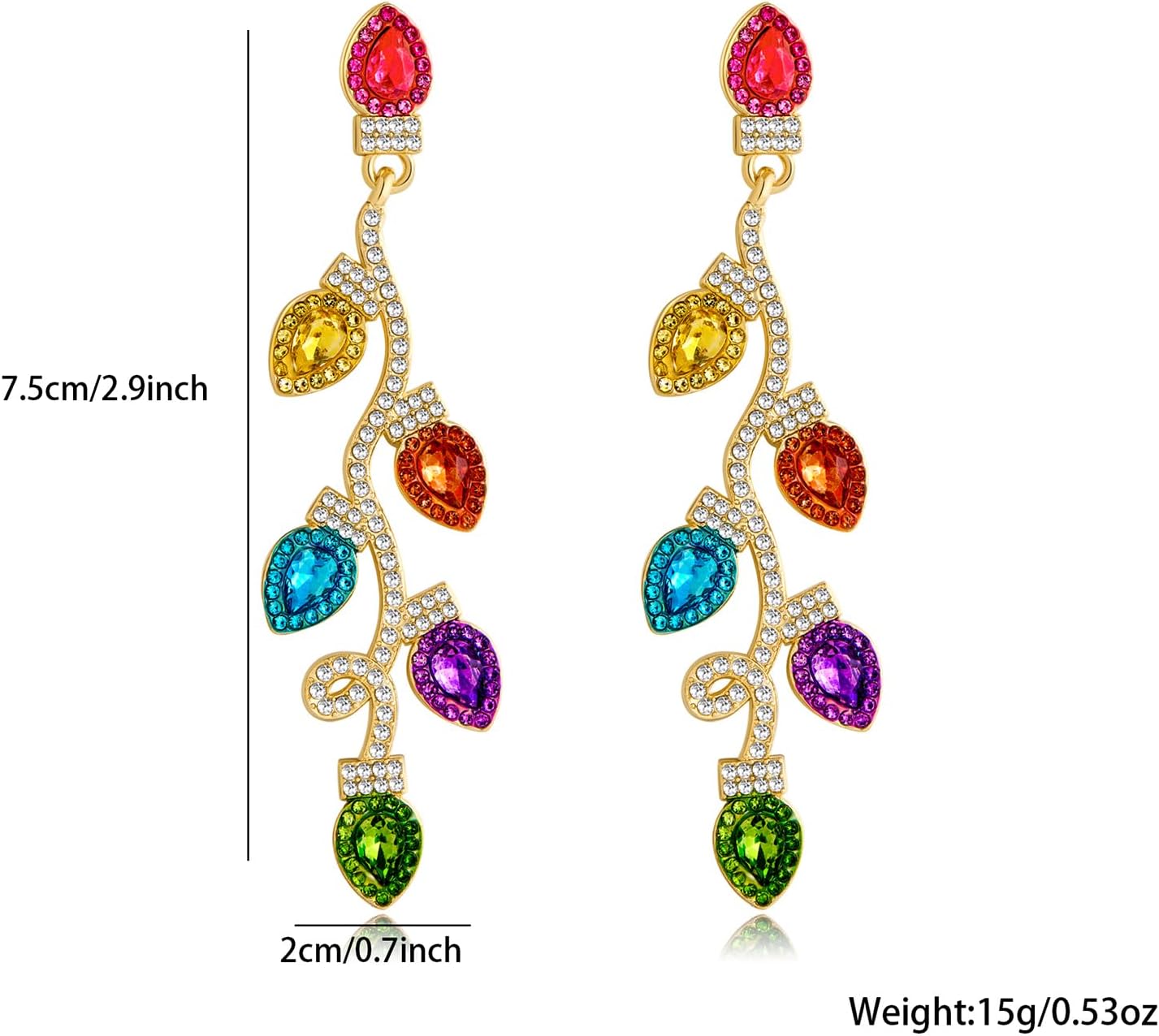 Christmas Tree earrings for women, Cute Holiday Jewelry for Party Christmas Exchange Gifts - Image 4