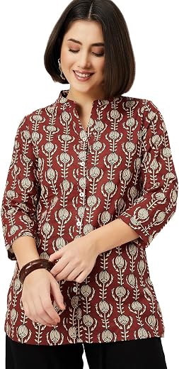 Max Women's Cotton Blend Regular Fit Casual Kurta