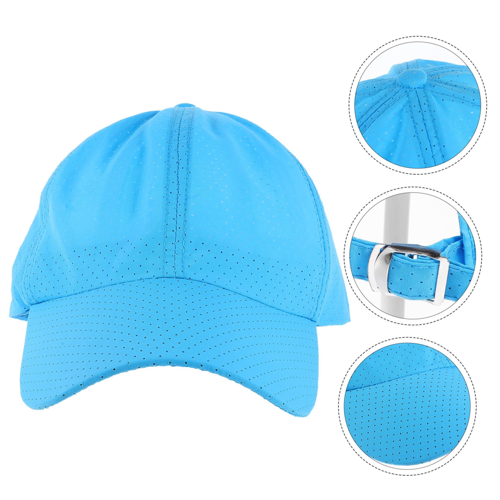 GALPADA Gorra De Béisbol De Secado Rápido Sombrero De Visera Gorra De Beisbol con Visera Gorra De Beisbol De Verano Corriendo Gorra De Beisbol Gorra Parasol Poliéster Sky-Blue