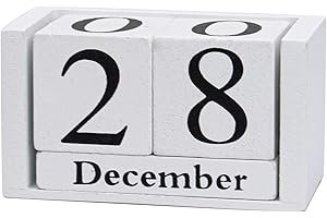 AUEAR: Your Perpetual Wooden Block Calendar for Timeless Charm